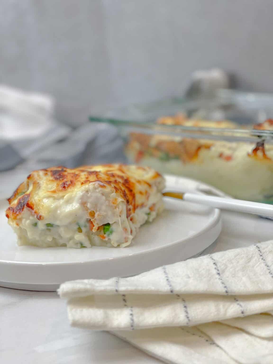 TasteGreatFoodie Chicken and Potato Béchamel Bake Main Dish