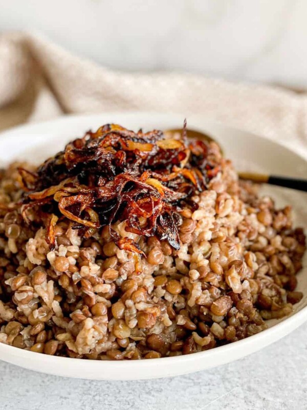 Lebanese rice and lentils