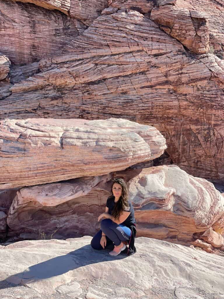 A picture of myself at one of Red Rock Canyon beautiful spots.