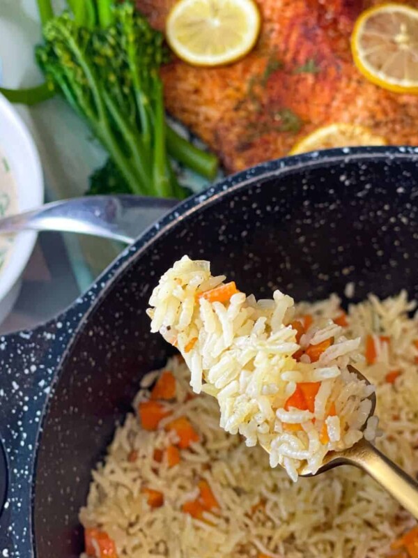 Cajon rice with carrots, onions, and Cajun seasoning prepared in one pot in 30 minutes