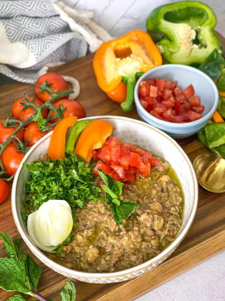 Lebanese Ful Medames makes for a healthy vegetarian Lebanese breakfast that is full of flavor. This dish comes together in less than 20 minutes!