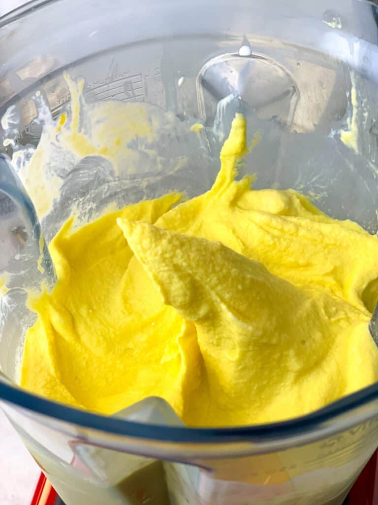 Blend mango, whipping cream, and honey to get a creamy texture.