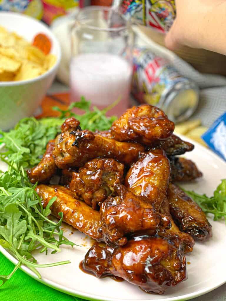 This Crispy Air-Fried BBQ Chicken Wings recipe introduces well seasoned Air-fried crispy chicken wings smothered in loads of thick homemade barbeque sauce. 