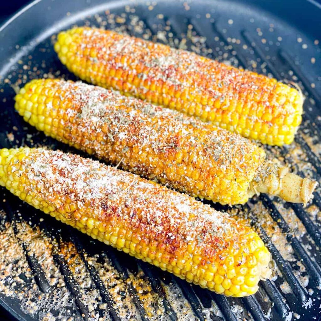serve shish taouk with this grilled corn seasoned with cajun spices