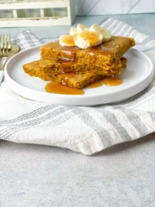 sheet pan pumpkin pancakes are yummy and easy to make.