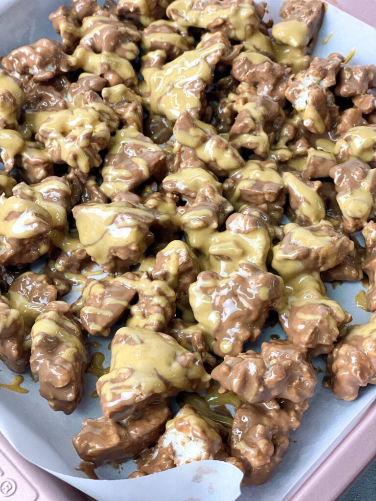 Viral Chocolate Rice Cake Bites with Peanut Butter
