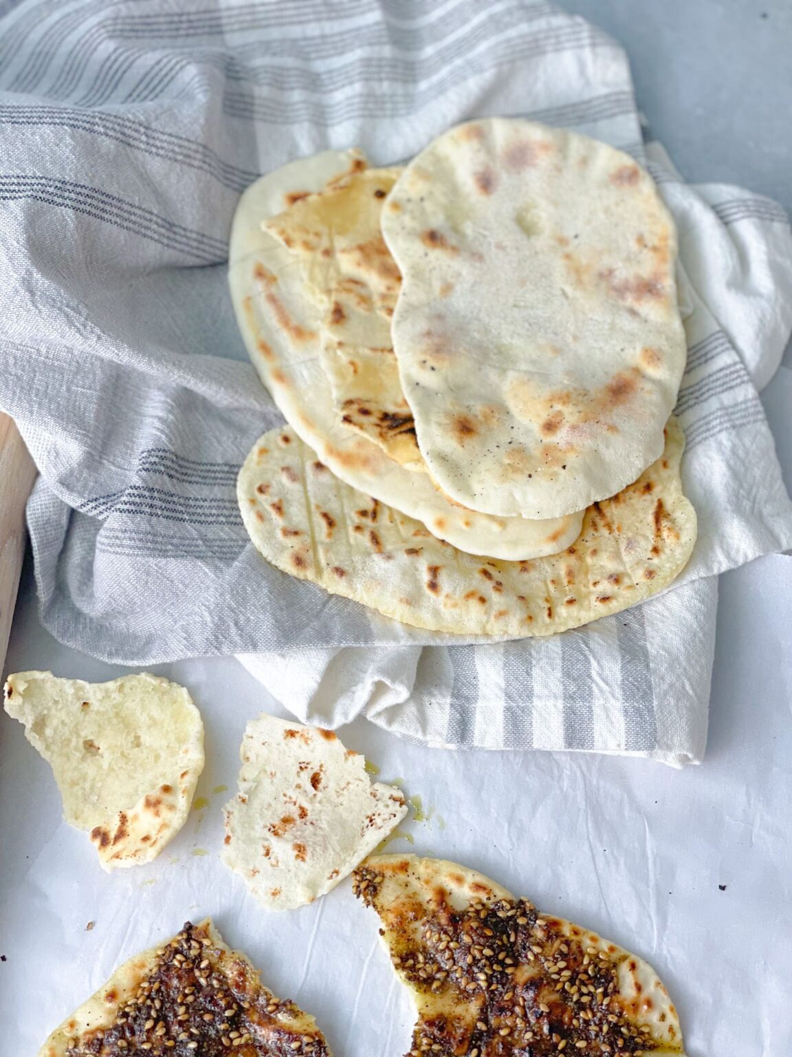 TasteGreatFoodie GlutenFree Zaatar Flat Bread (No Yeast) Bread