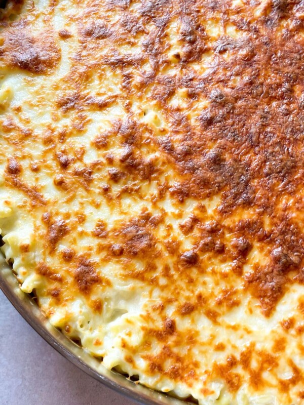 A casserole layered with a well-seasoned beef mixture, baked pasta, and a deliciously creamy Béchamel sauce! Topped with a golden layer of Mozzarella cheese=