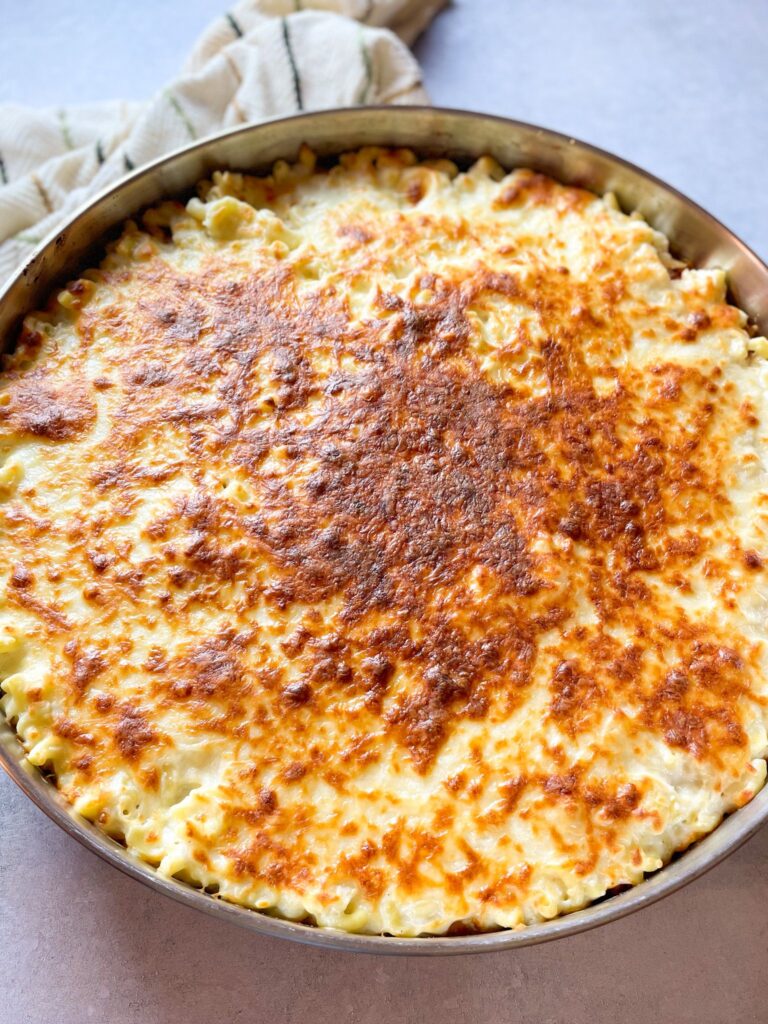 A casserole layered with a well-seasoned beef mixture, baked pasta, and a deliciously creamy Béchamel sauce! Topped with a golden layer of Mozzarella cheese? Simply irresistible! 