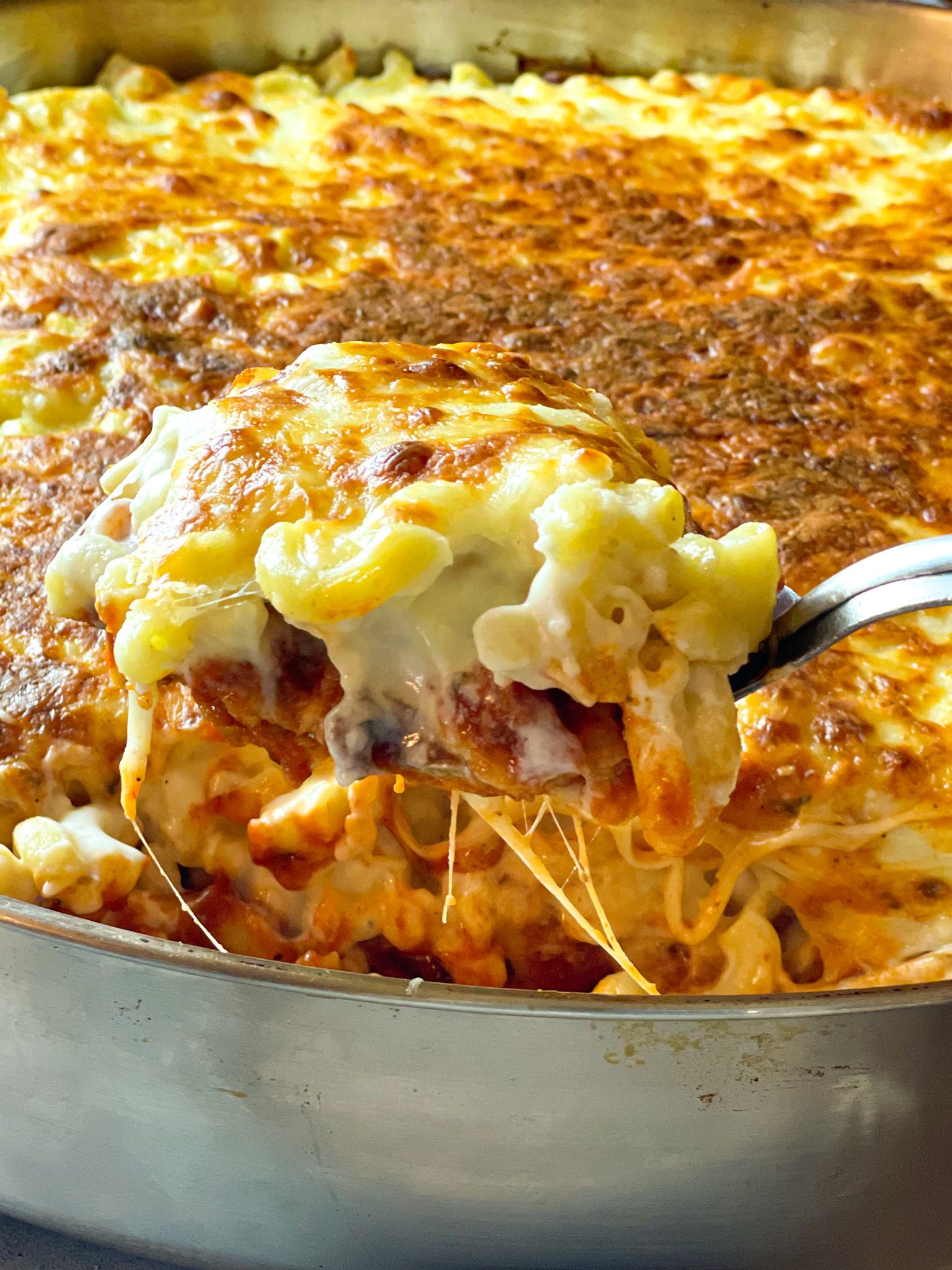 TasteGreatFoodie - Béchamel Pasta Bake (Macarona Béchamel) - Beef