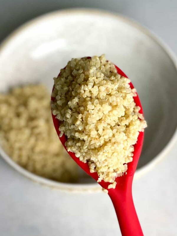 perfectly fluffy quinoa.
