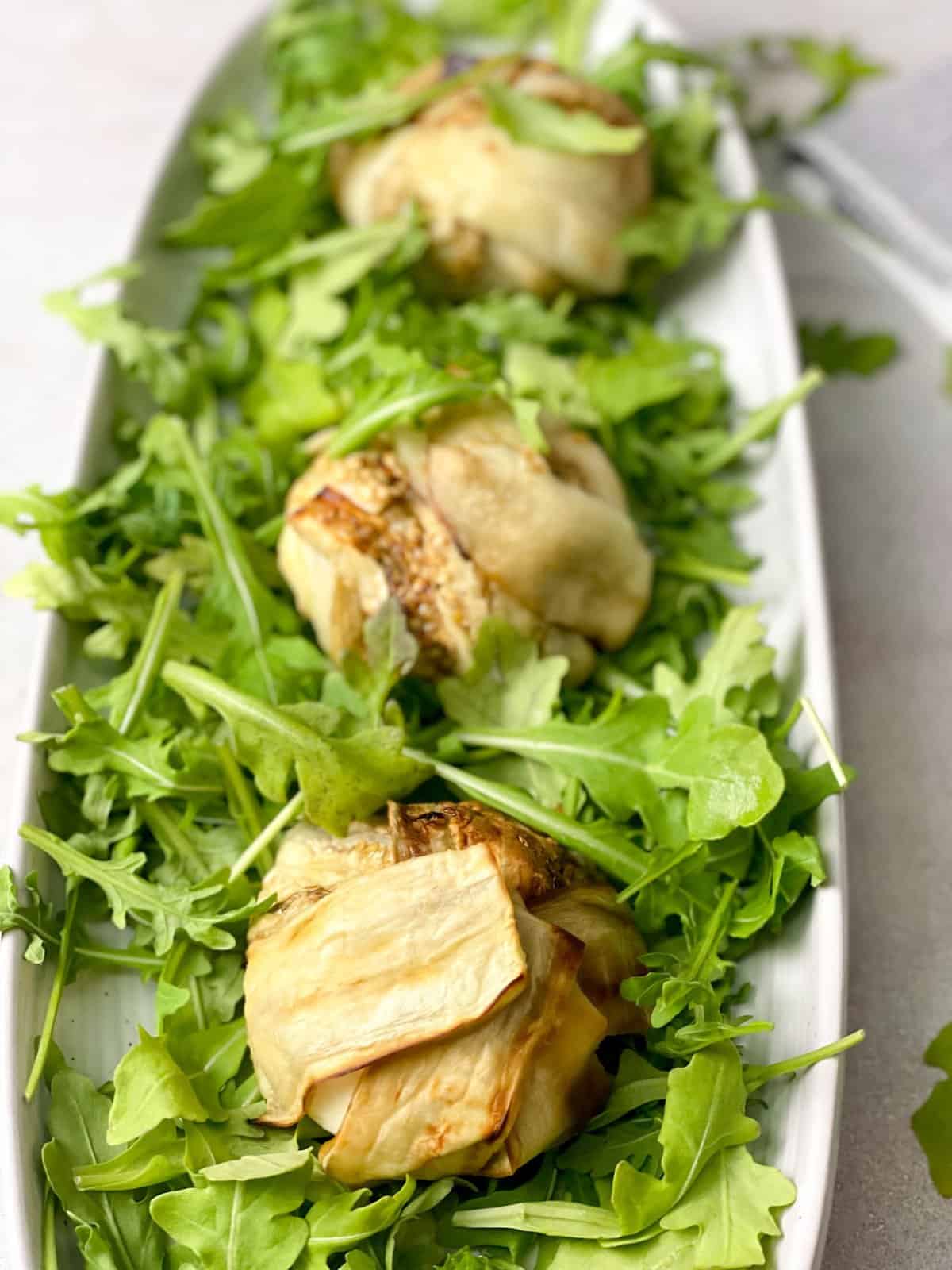 Roasted Eggplant with Burrata Salad Recipe TasteGreatFoodie