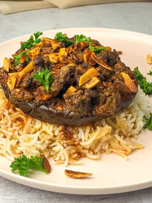 TasteGreatFoodie - Baked Stuffed Eggplant - Main Dish