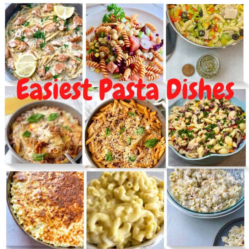 a wide collection of easy pasta dishes you can make in the comfort of your own home