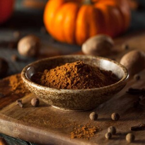 Organic Raw Pumpkin Spice with Cinnamon Allspice Nutmeg and Ginger