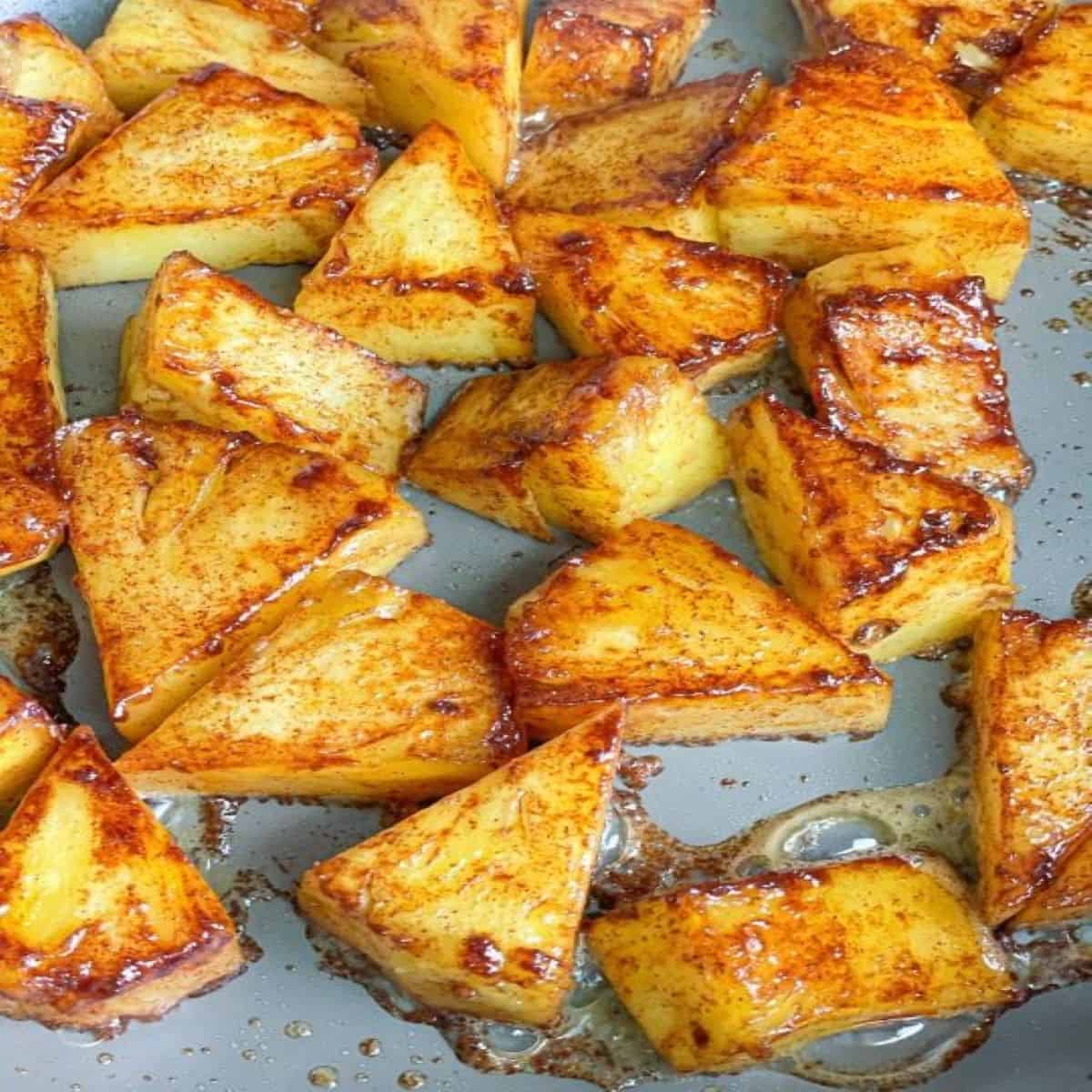 TasteGreatFoodie Caramelized Pineapple with Cinnamon and Honey