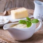 a bowl of delicious bechamel sauce