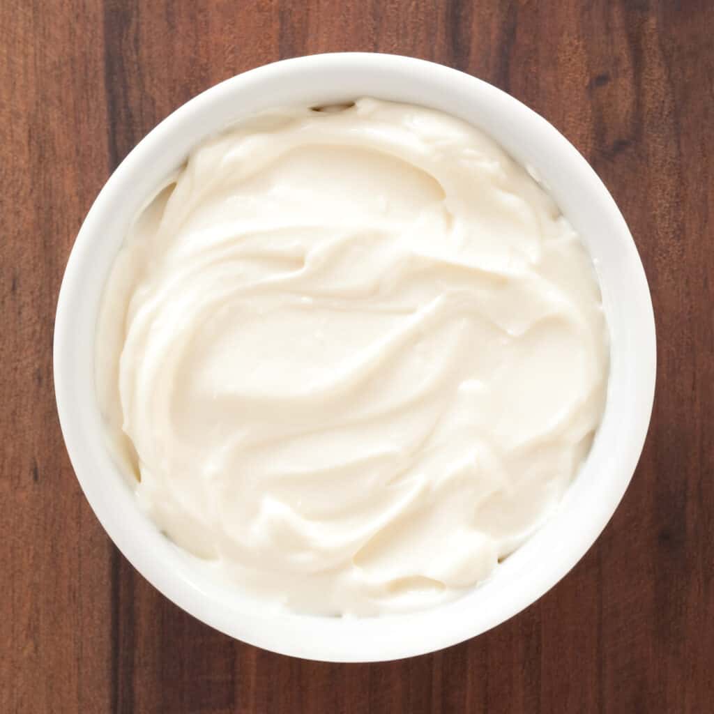 This picture speaks for itself showing a thick and creamy textured cream cheese.