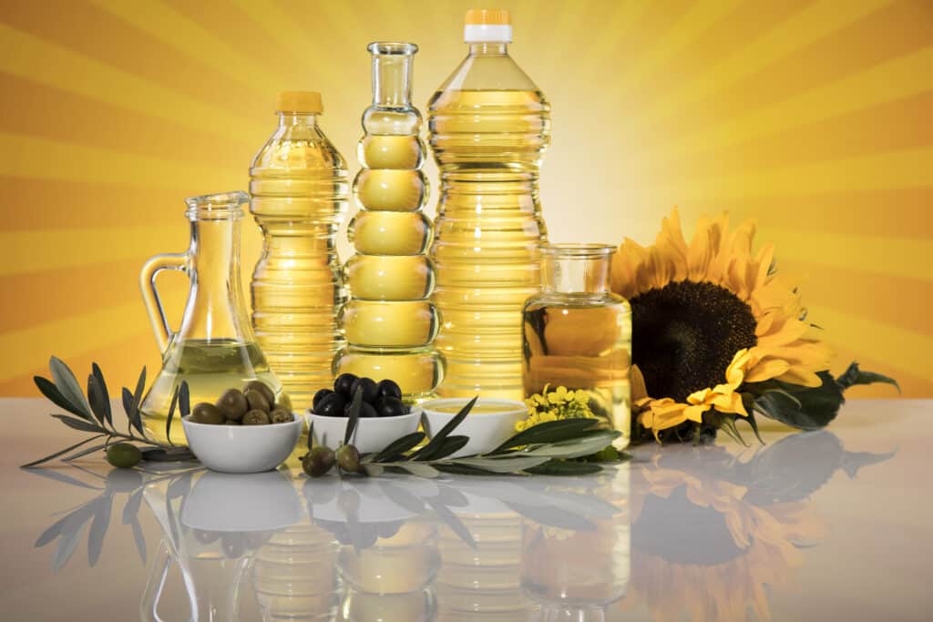 Cooking and food oil products, Extra virgin olive, sunflower seed, rapeseed oil