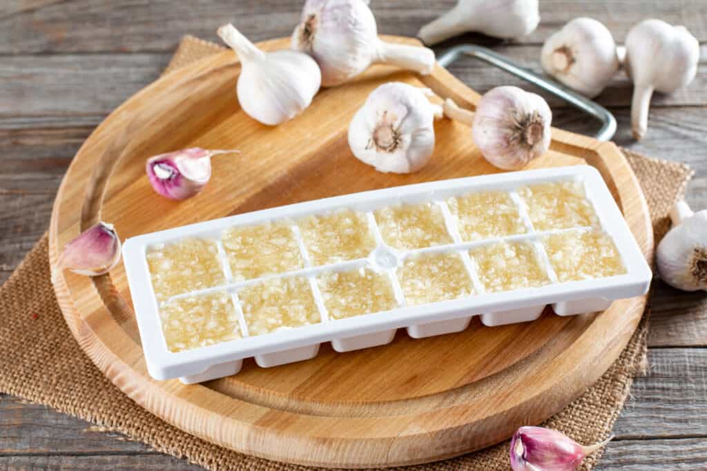 The best way to store garlic for longer is to peel, chop, mince and freeze them.