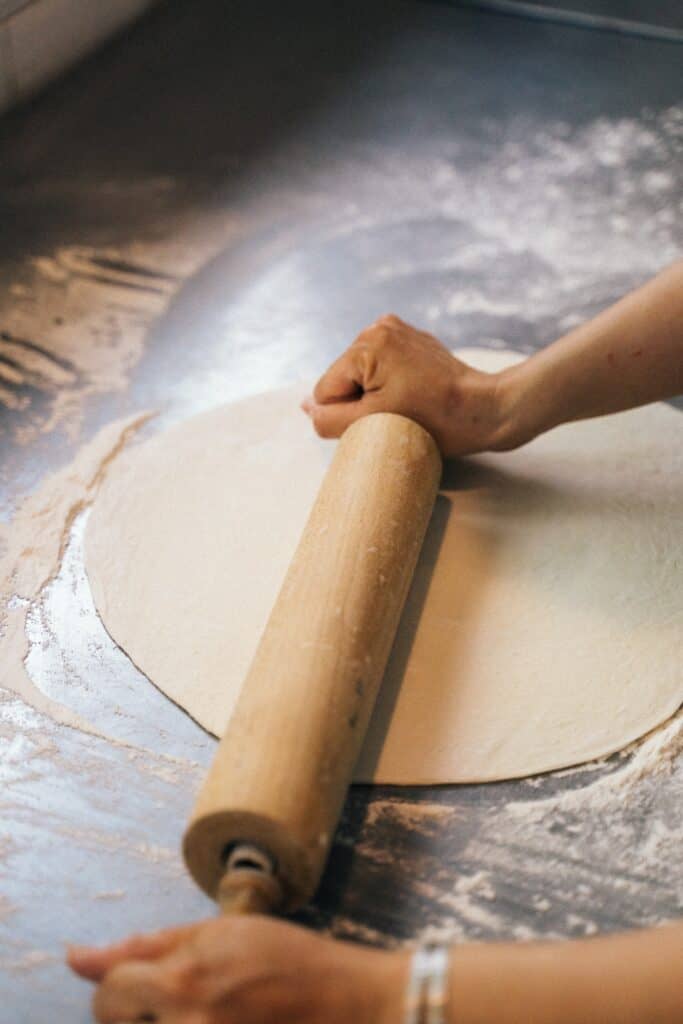 a kneaded pizza dough to freeze and then thaw