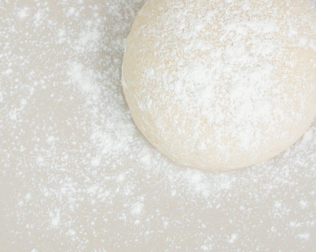 Magic dough made with 2 ingredients sprinkled with flour