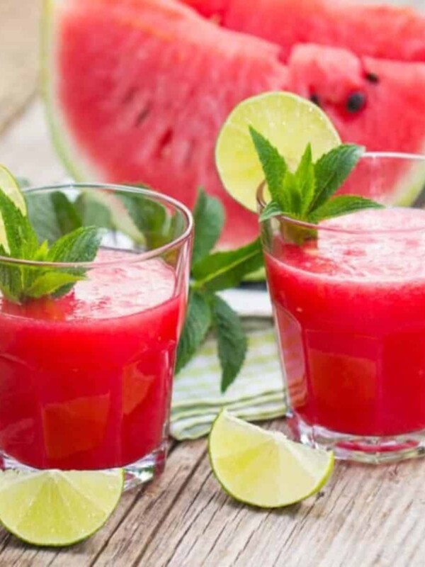 watermelon recovery juice with a touch of mint, cucumber, and lemon flavors