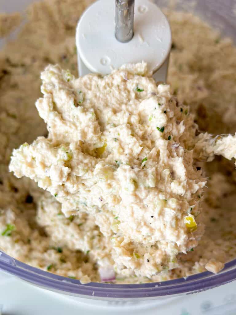 tunacado sandwich filling in a food processor