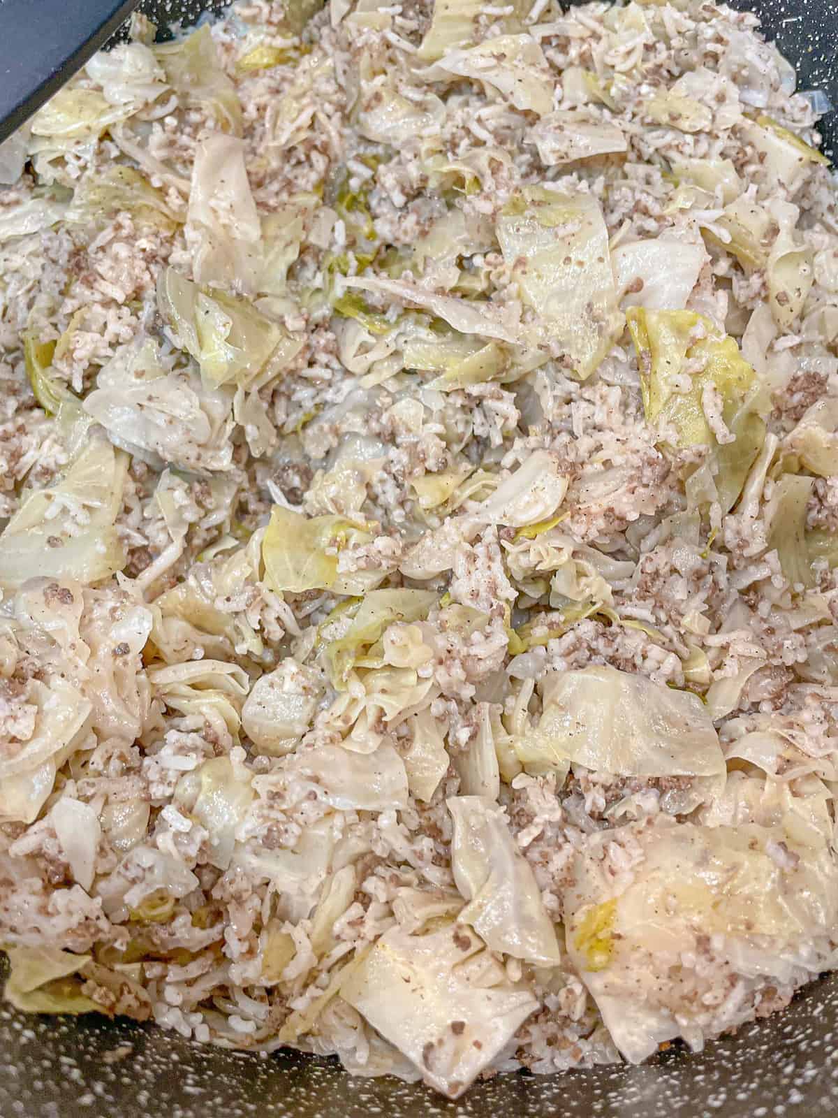 This deconstructed Lebanese stuffed cabbage retains all of the dish's delicious tastes without the hassle of folding individual cabbage rolls.