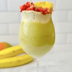A refreshing avocado smoothie.