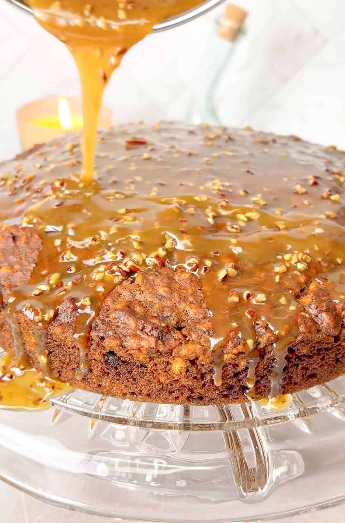 butterscotch salt drizzled over the sticky date pudding