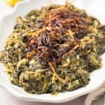 Healthy and delicious dandelion greens salad, a classic Lebanese dish with bright citrus and rich olive oil flavors.