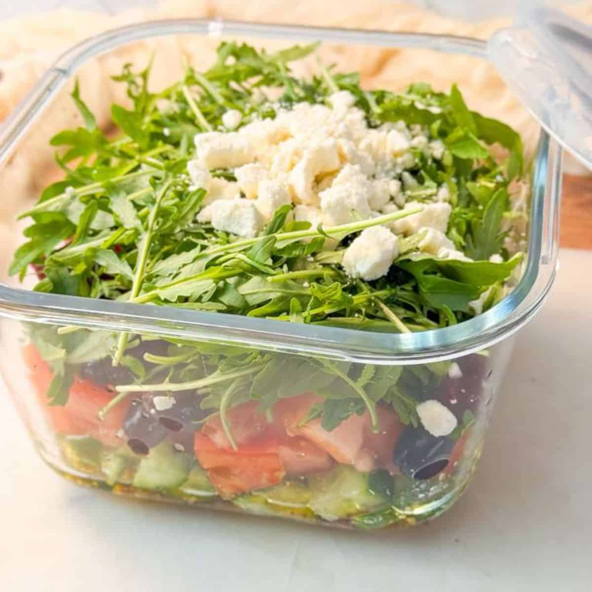 Meal-Prep Layered Salad (No-Soggy Method)